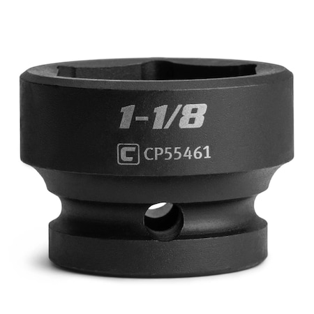 Capri Tools 118 Stubby Impact Socket, 12 Drive, 6Point, SAE CP55461